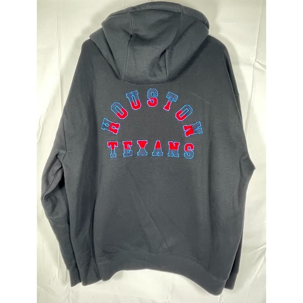 Houston Texans Ultra Game Men's Embroidered Full Zip Hooded Sweatshirt Size 2XL